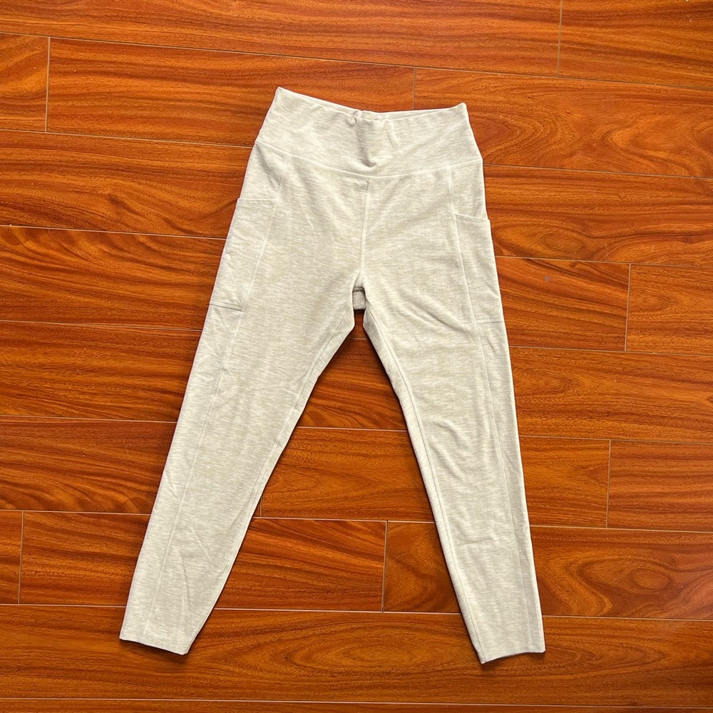 Abercrombie & Fitch Cream Leggings w/ Pockets Size Small